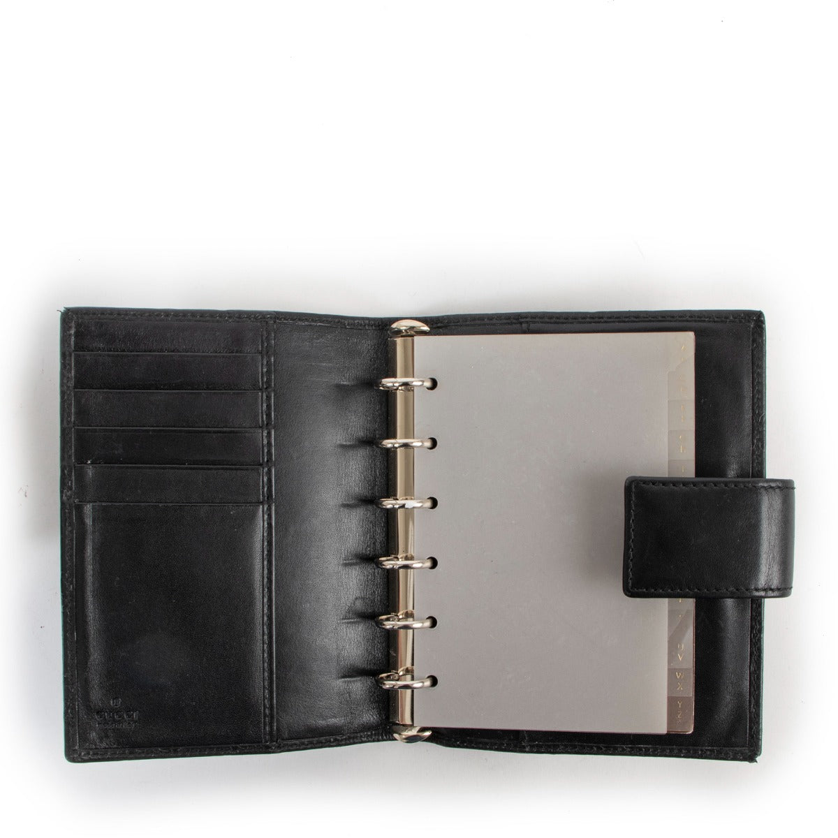 Gucci Black Guccissima Leather Agenda Cover
