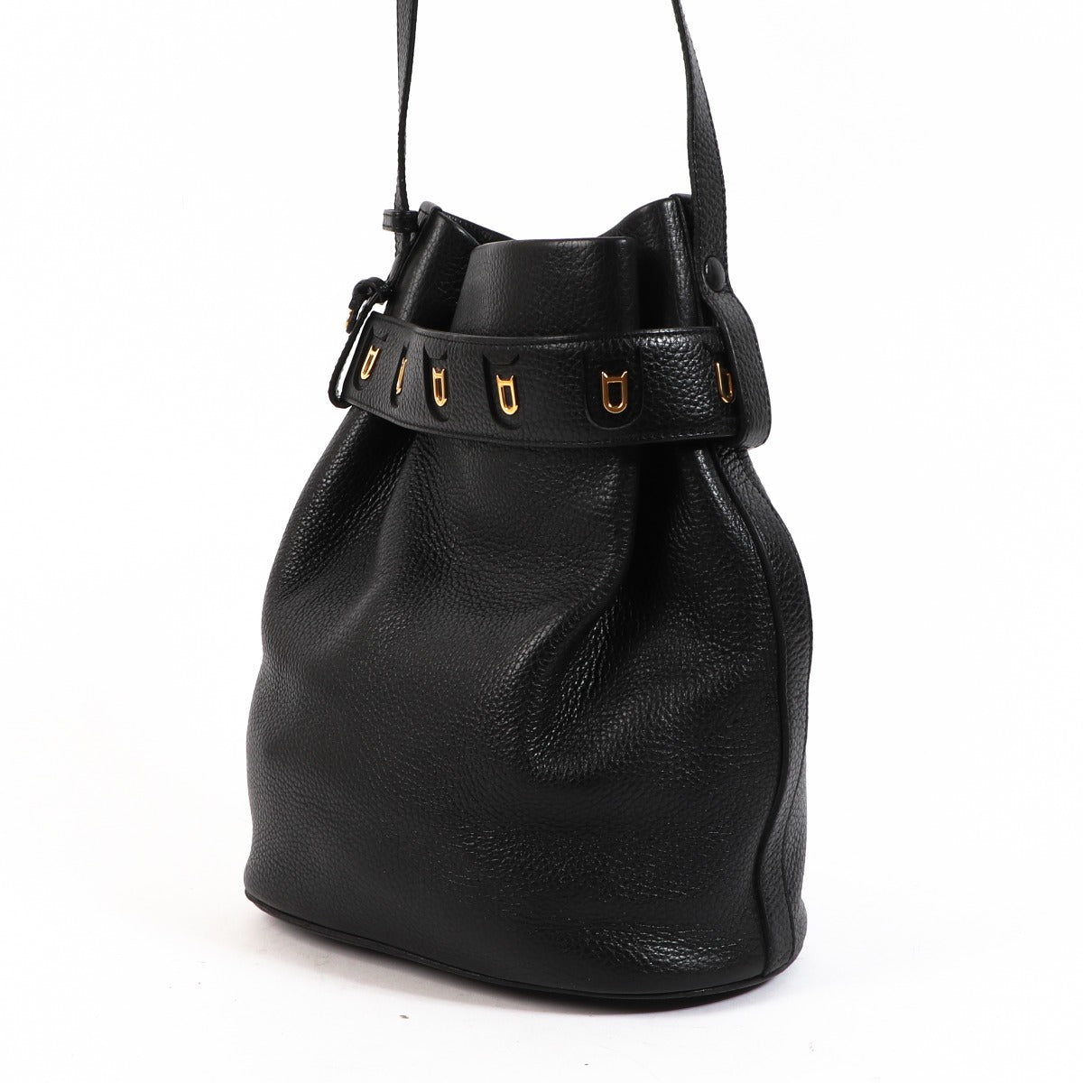 Delvaux Calicot Black Trotteur Crossbody Bag