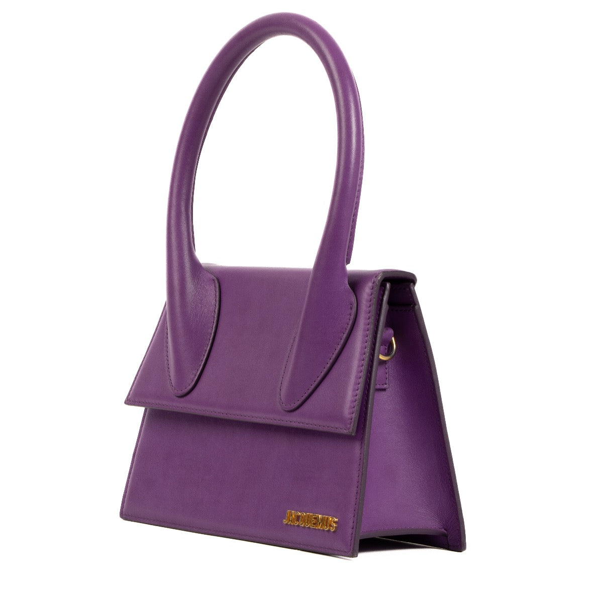 Shop 100% authentic second-hand Jacquemus Purple Leather Le Grand Chiquito Shoulder Bag on Labellov.com