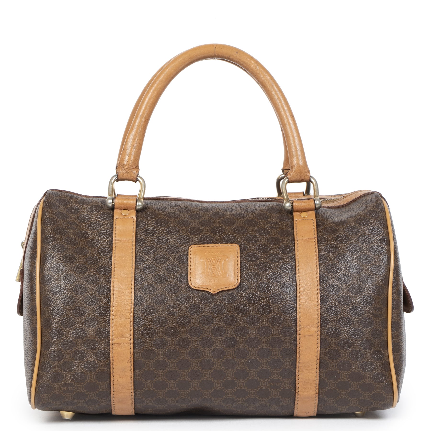 Authentieke tweedehands Celine Monogram Boston Bag aan de juiste prijs online in alle veiligheid bij LabelLOV luxe merken Antwerpen België