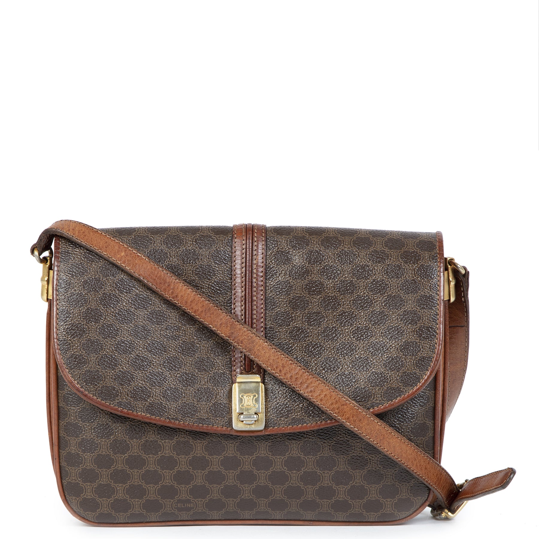 Authentic Secondhand Celine Monogram Crossbody Bag at the right price safe and secure online webshop LabelLOV Antwerp