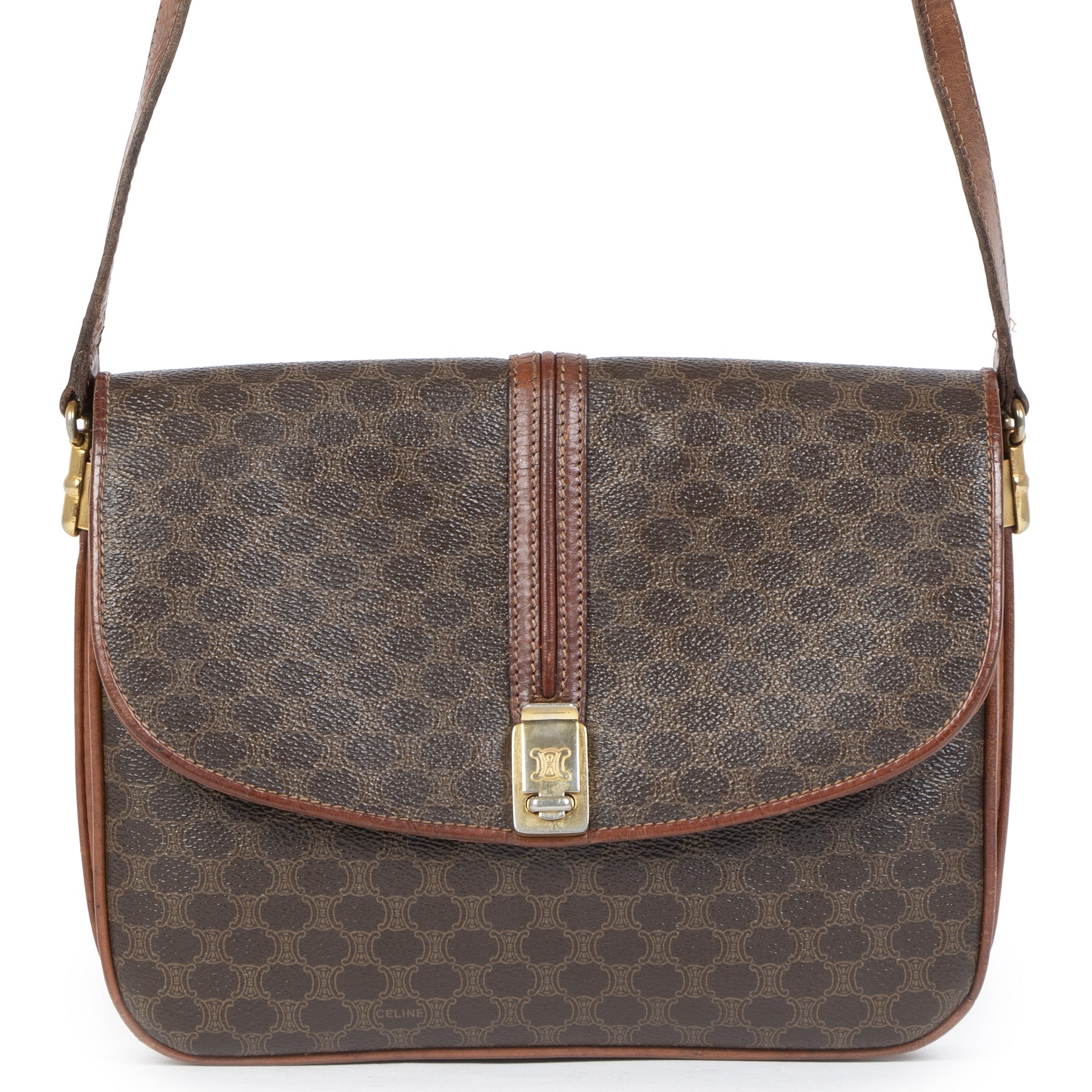 Authentieke tweedehands Celine Monogram Crossbody Bag aan de juiste prijs online in alle veiligheid bij LabelLOV luxe merken Antwerpen België
