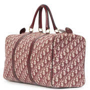 Authentieke Tweedehands Christian Dior Bordeaux Monogram Boston Bag juiste prijs veilig online shoppen luxe merken webshop winkelen Antwerpen België mode fashion