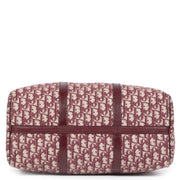 Authentieke Tweedehands Christian Dior Bordeaux Monogram Boston Bag juiste prijs veilig online shoppen luxe merken webshop winkelen Antwerpen België mode fashion