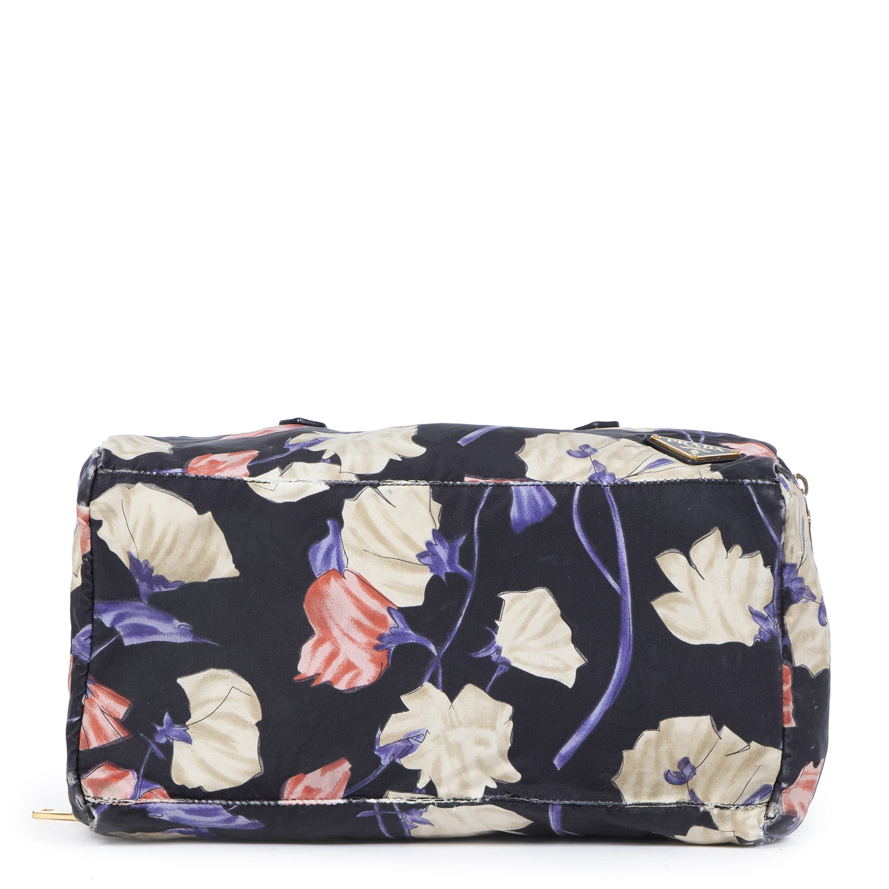 Authentic secondhand Prada Floral Nylon Shoulder Bag designer bags luxury vintage webshop safe secure online shopping fashion designer brands worldwide shipping