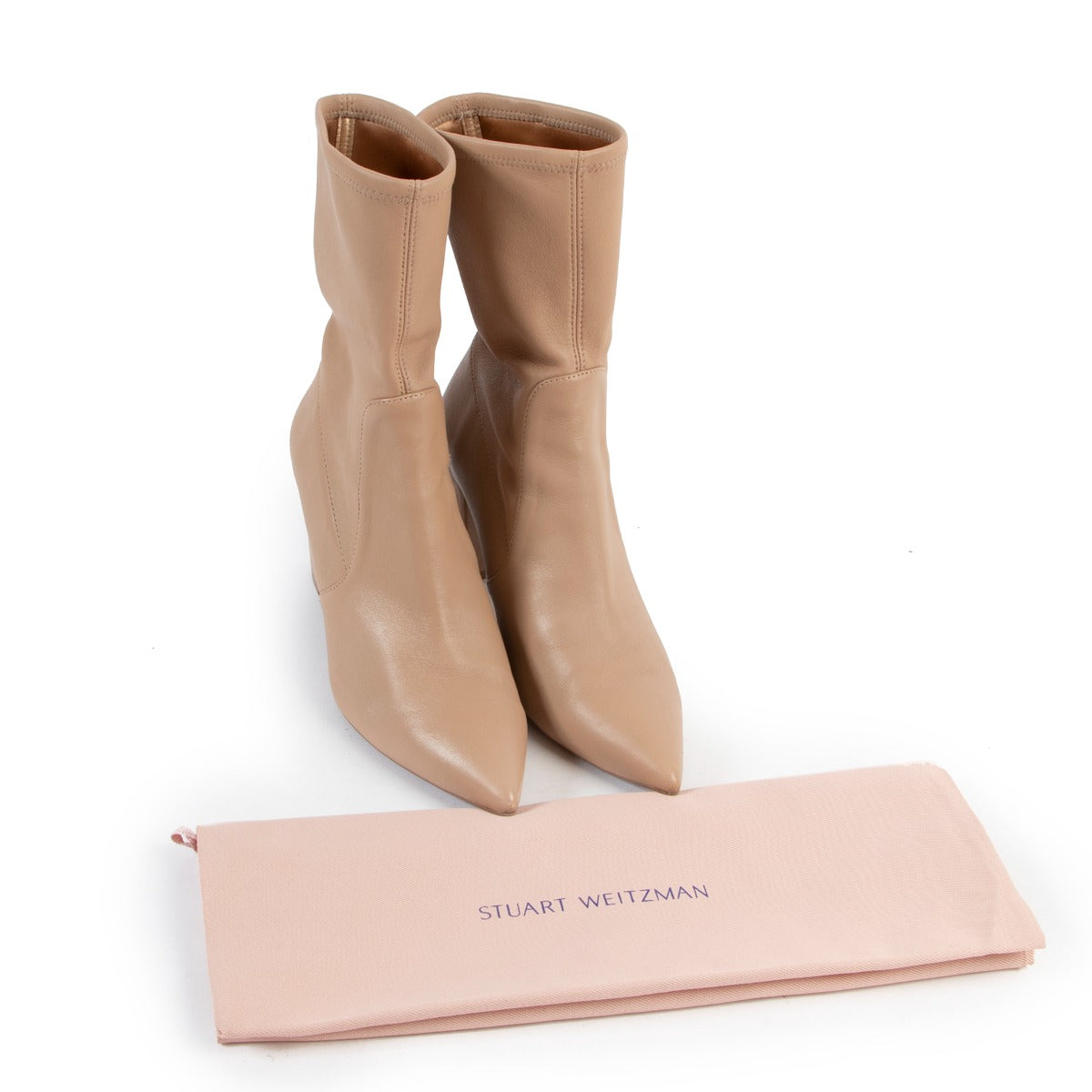 Stuart Weitzman Beige Ankle Boots - Size 37,5
