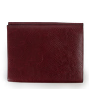 Buy an authentic second hand Delvaux Burgundy Leather Wallet in very good condition at Labellov