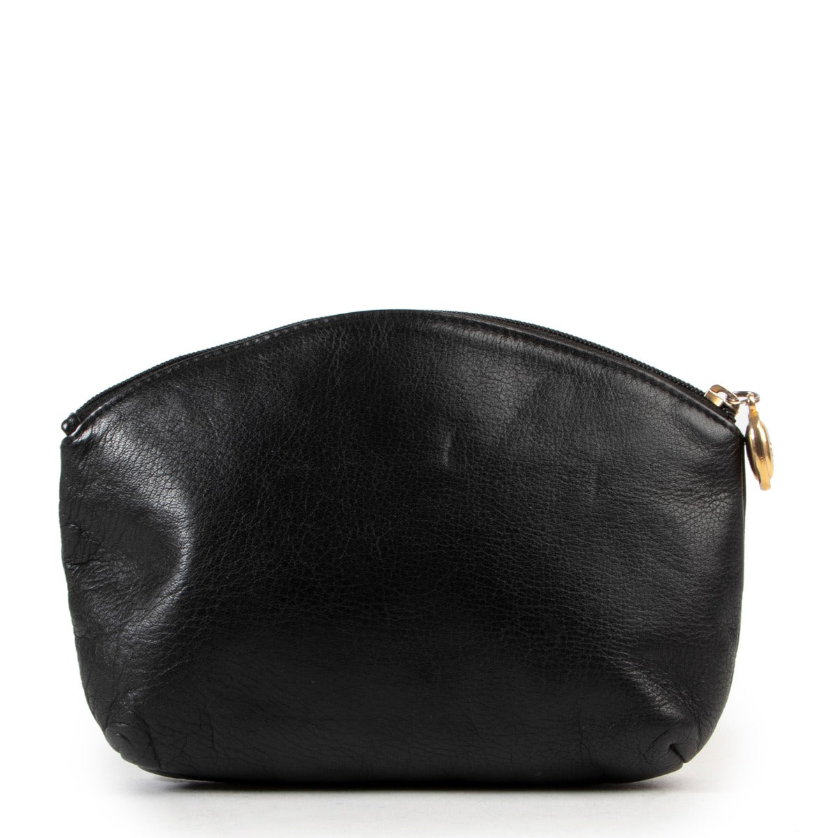 Old school preloved cute bag by Dior in black leather