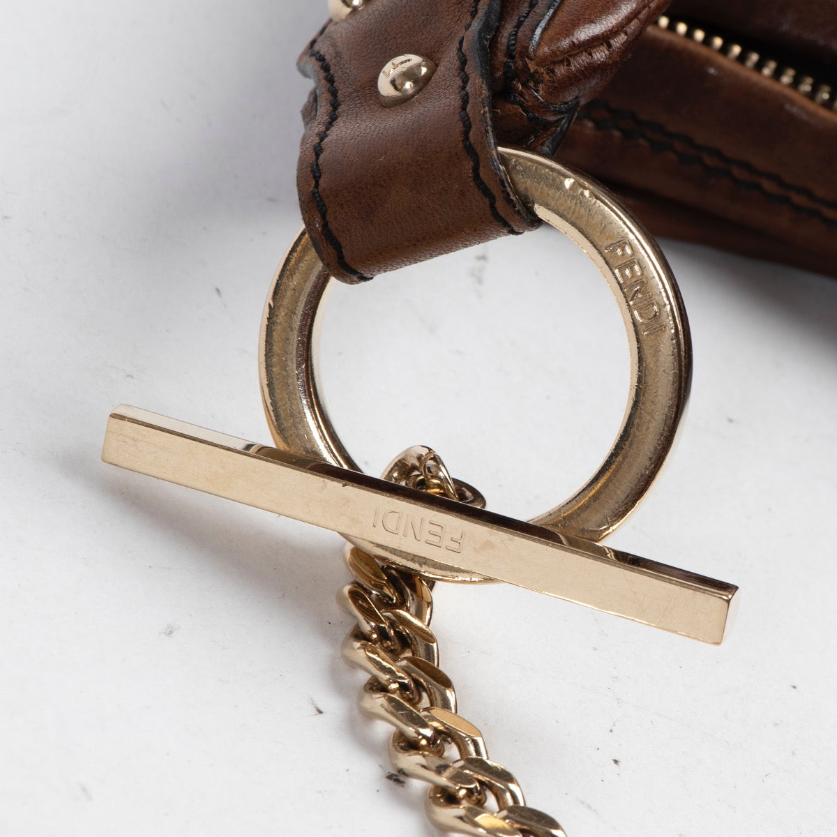 Fendi Donkerbruine Schoudertas