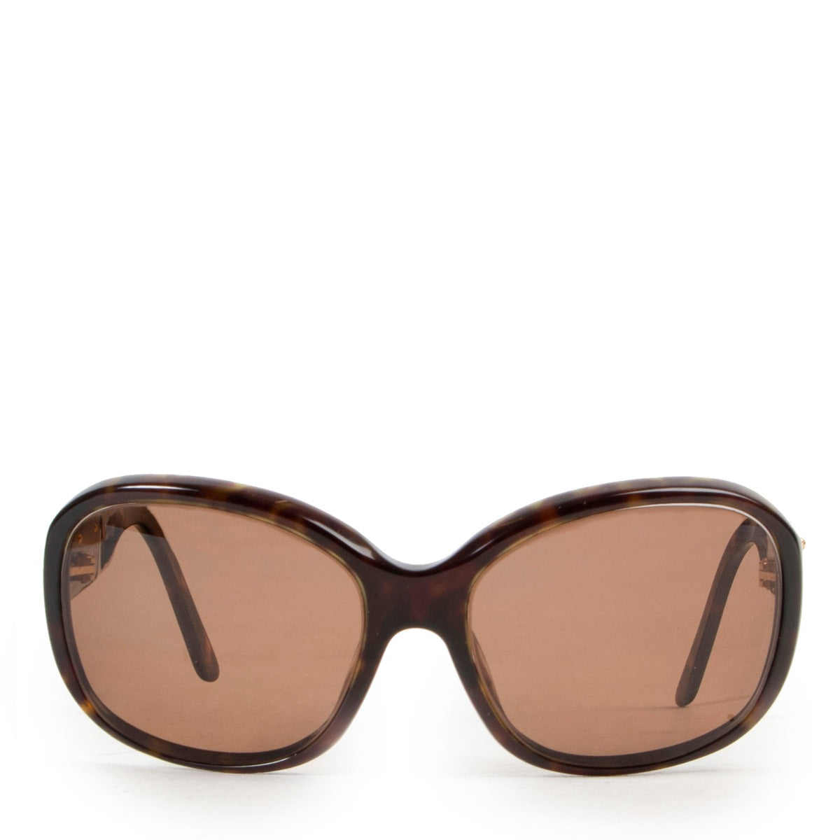 Brown Sunglasses by Prada in good state with vintage mood on preloved luxury site