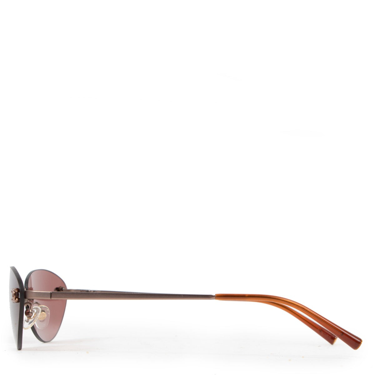 Chanel 4003 Vintage Brown CC Oval Shaped Sunglasses
