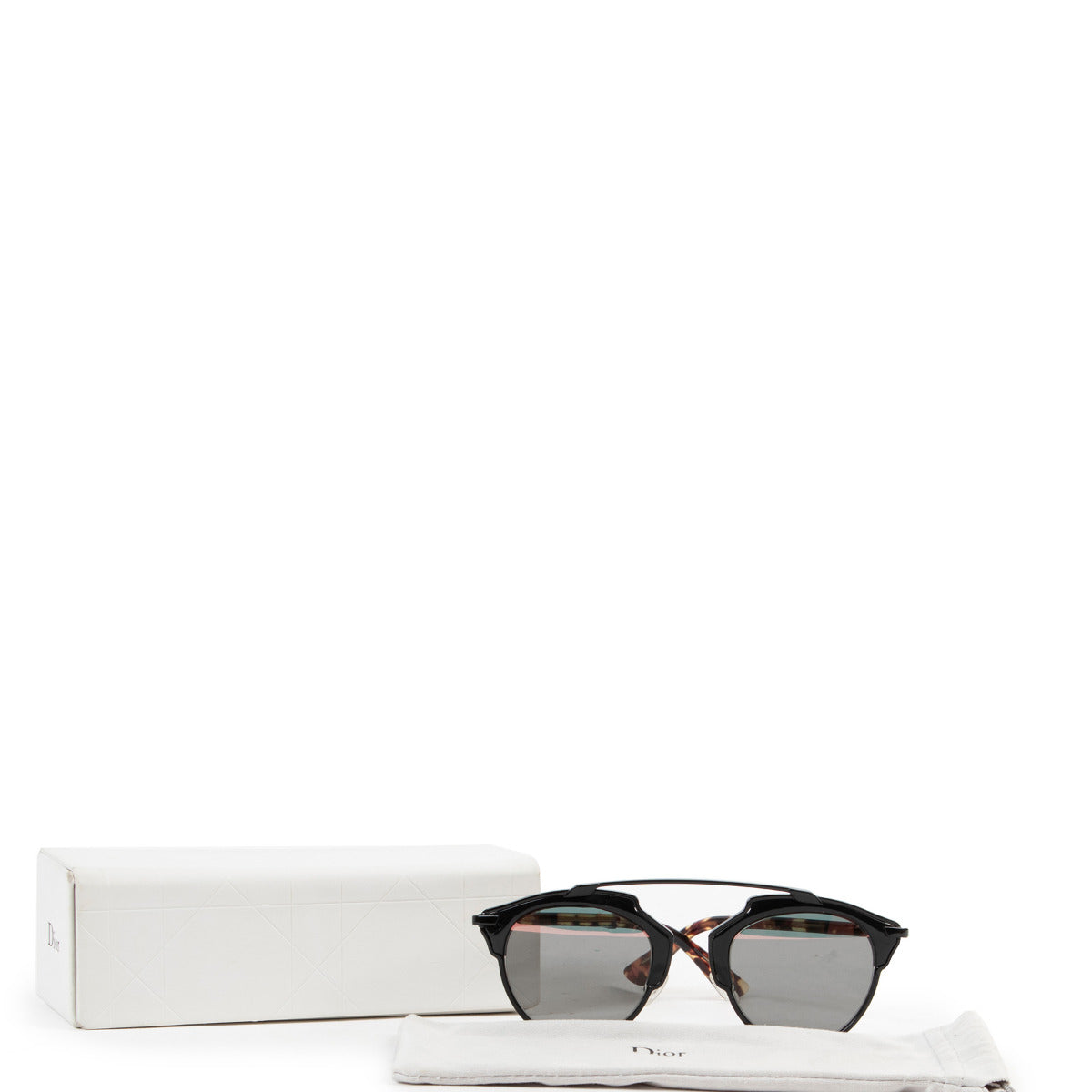 Christian Dior Black Tortoise So Real Sunglasses