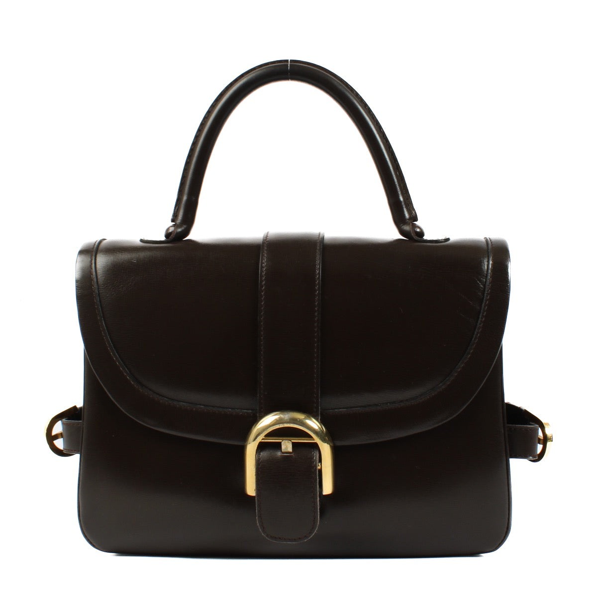 shop 100% authentic second hand Delvaux Brown Box Calf Brillant Rouilly Bag on Labellov.com
