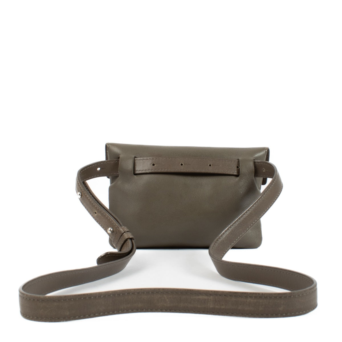Delvaux Taupe Leren Heuptas