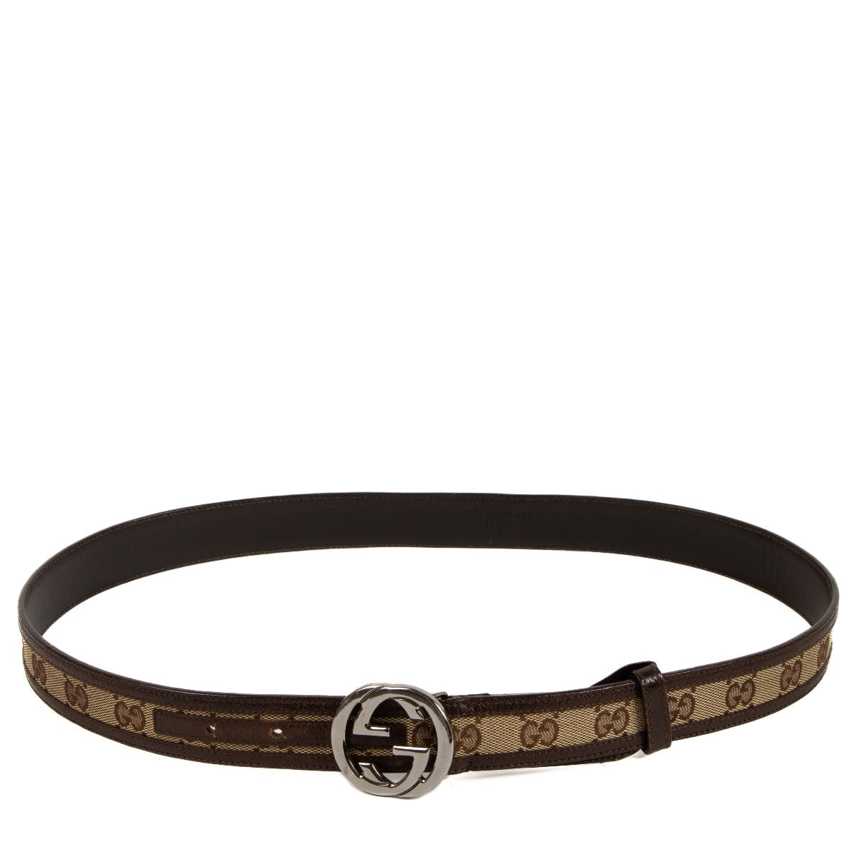 Shop safe online at Labellov in Antwerp, Brussels and Knokke this 100% authentic second hand Gucci GG Canvas Belt - size 90