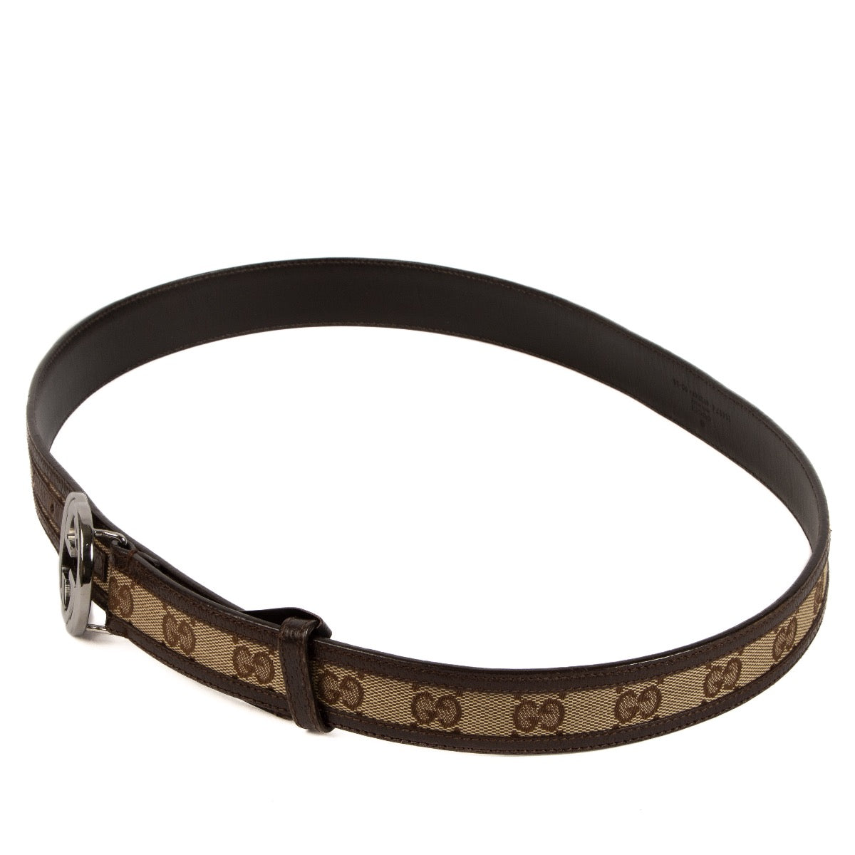 Shop safe online at Labellov in Antwerp, Brussels and Knokke this 100% authentic second hand Gucci GG Canvas Belt - size 90
