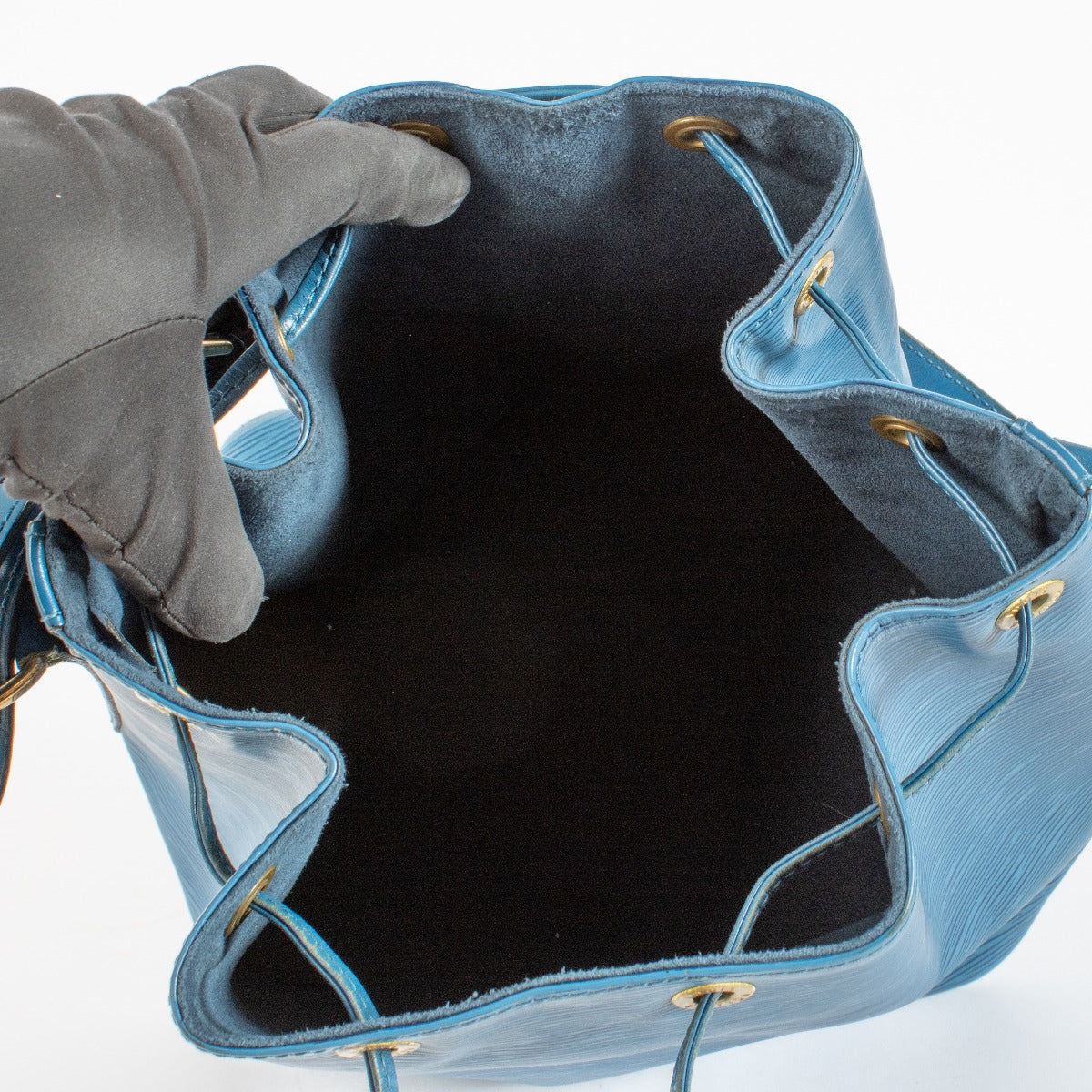 Louis Vuitton Toledo Blauwe Epi Noe Tas