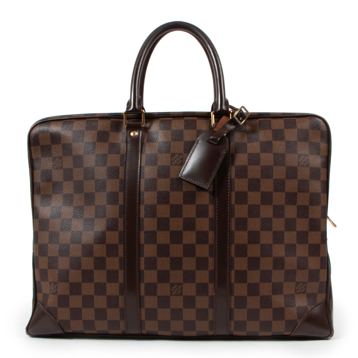 Louis Vuitton Damier Ebene Porte-Documents Top Handle Bag