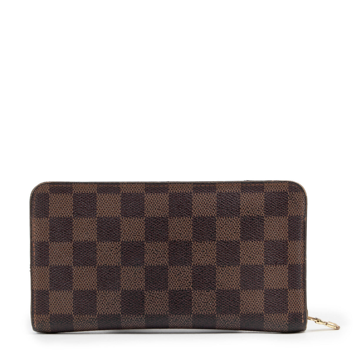 Portefeuille Louis Vuitton Damier Ebene à fermeture éclair