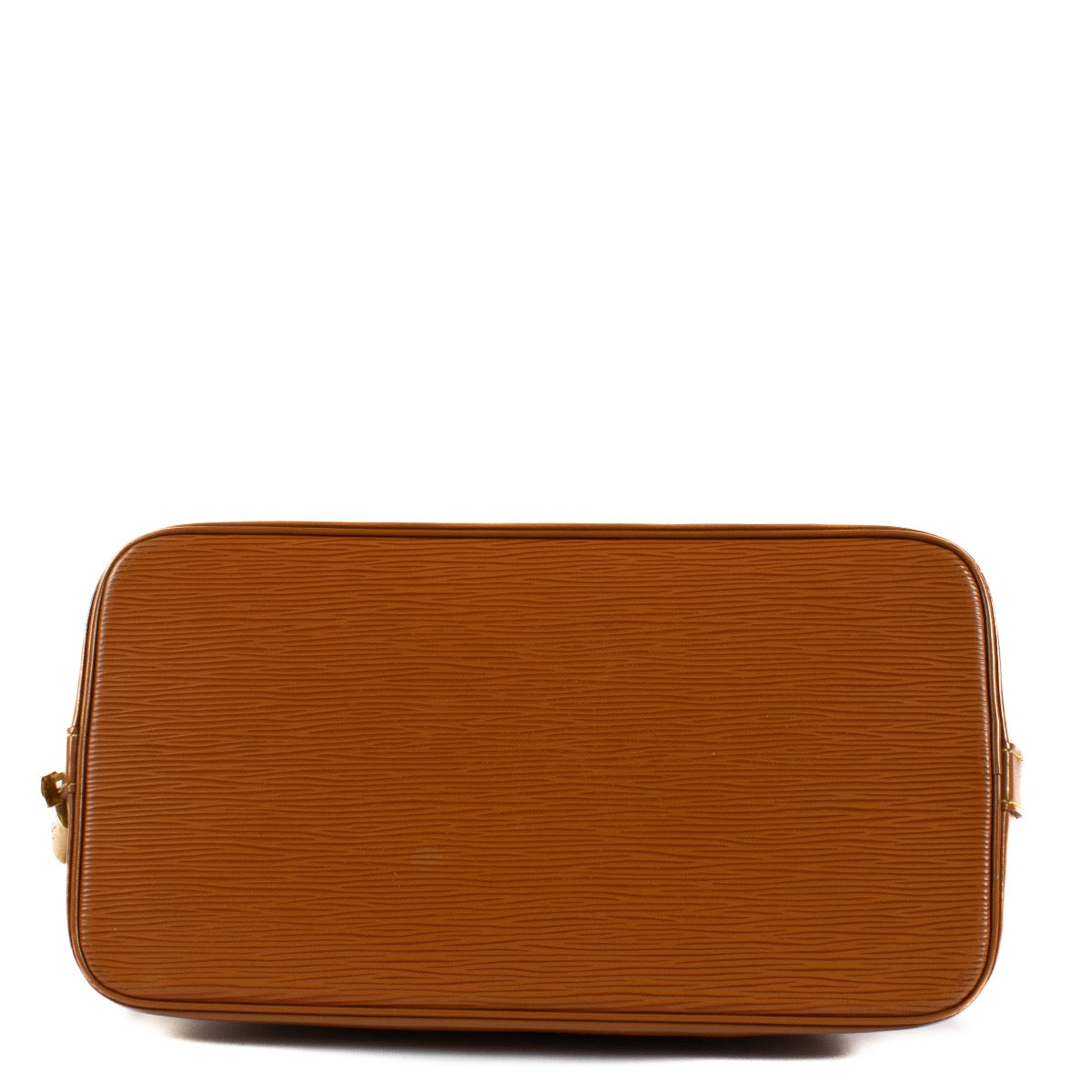 Shop safe online at Labellov in Antwerp, Brussels and Knokke this 100% authentic second hand Louis Vuitton Cannelle Epi Leather Alma PM, koop veilig tweedehands authentieke Louis Vuitton Cannelle Epi Leather Alma PM