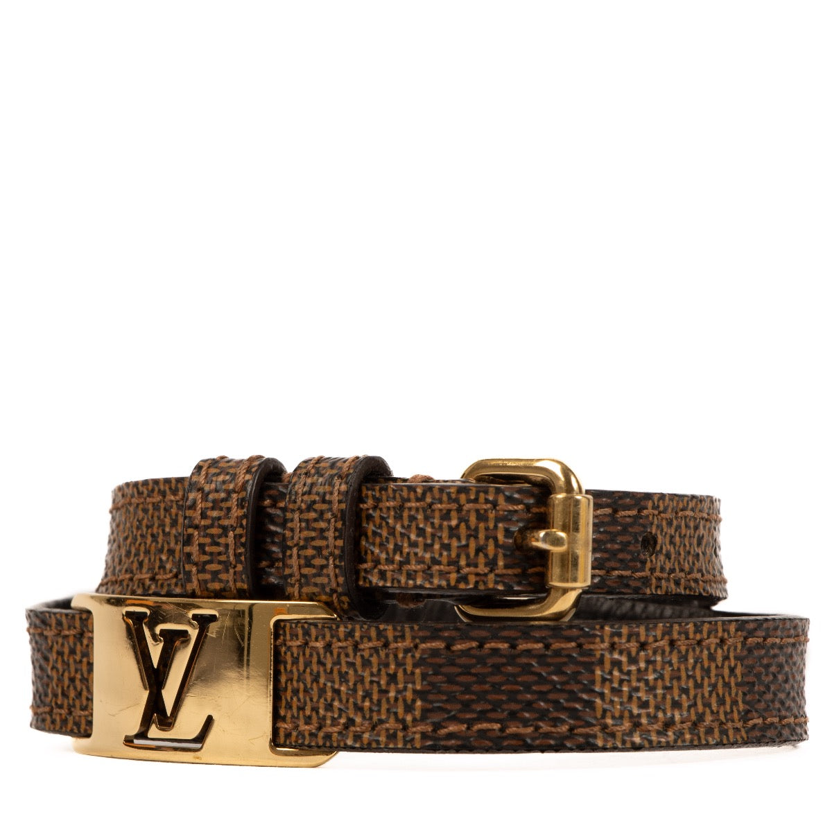 Shop safe online at Labellov in Antwerp, Brussels and Knokke this 100% authentic second hand Louis Vuitton Damier Ebene Bracelet