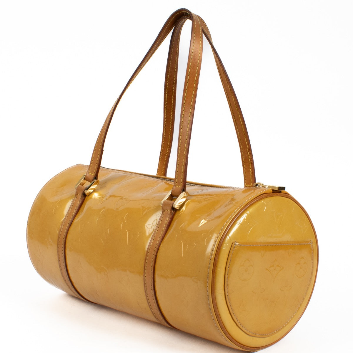 Authentic second hand Louis Vuitton Beige Monogram Vernis Papillon Bag on Labellov.com