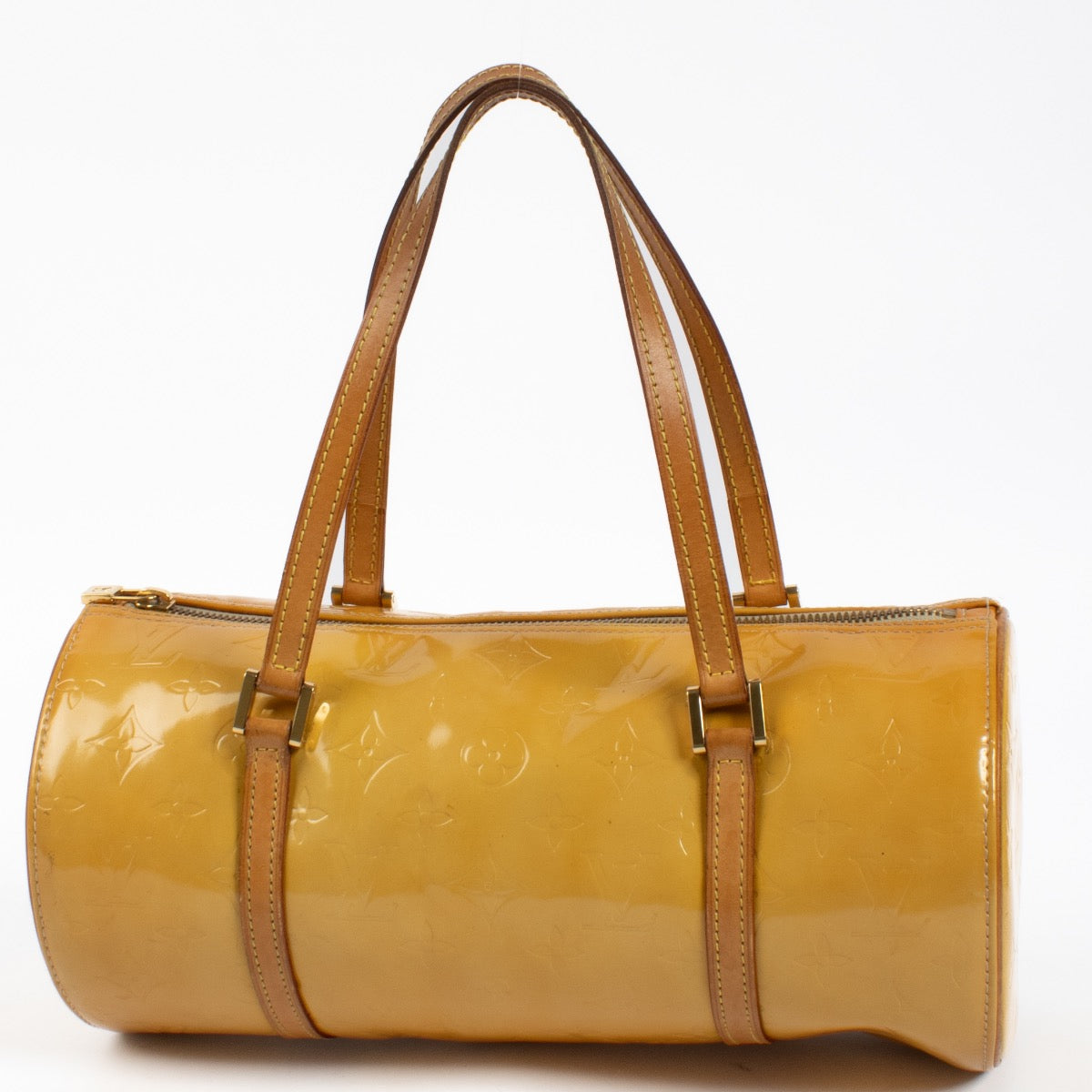 Authentic second hand Louis Vuitton Beige Monogram Vernis Papillon Bag on Labellov.com