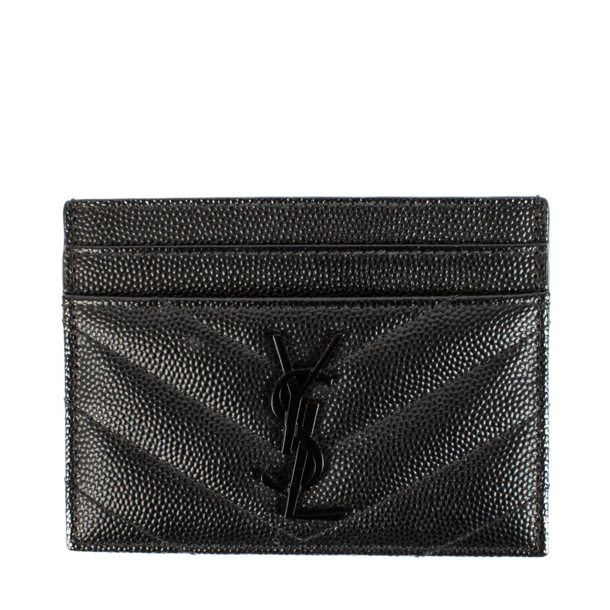 Shop safe online at Labellov in Antwerp, Brussels and Knokke this 100% authentic second hand Saint Laurent Black Cassandre Card Holder