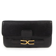 Authentic second-hand vintage Delvaux DD Black Wallet buy online webshop LabelLOV