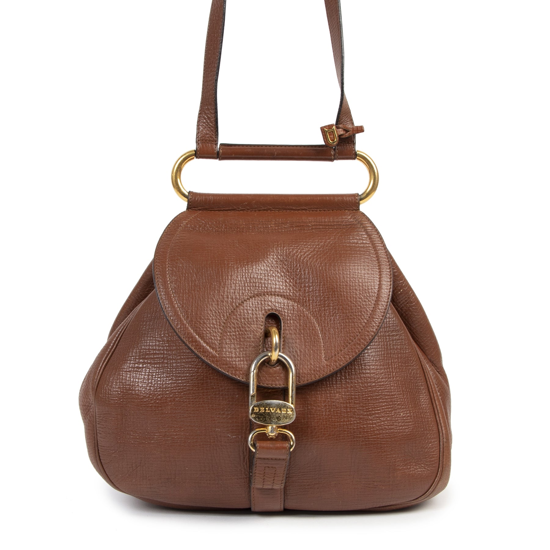 skip the waitinglist shop safe online Delvaux Cognac Cerceau Jumping Bag