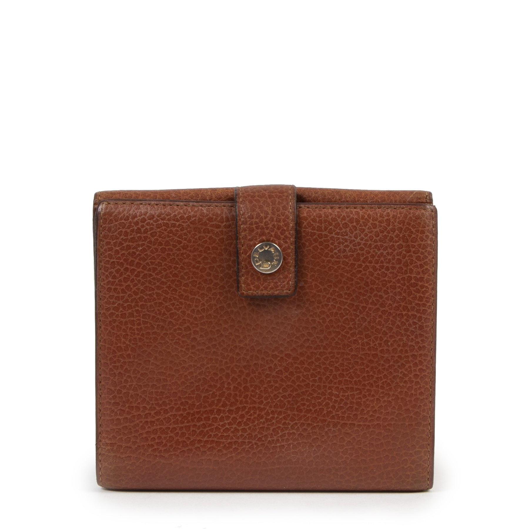 Delvaux Cognac Leather Wallet