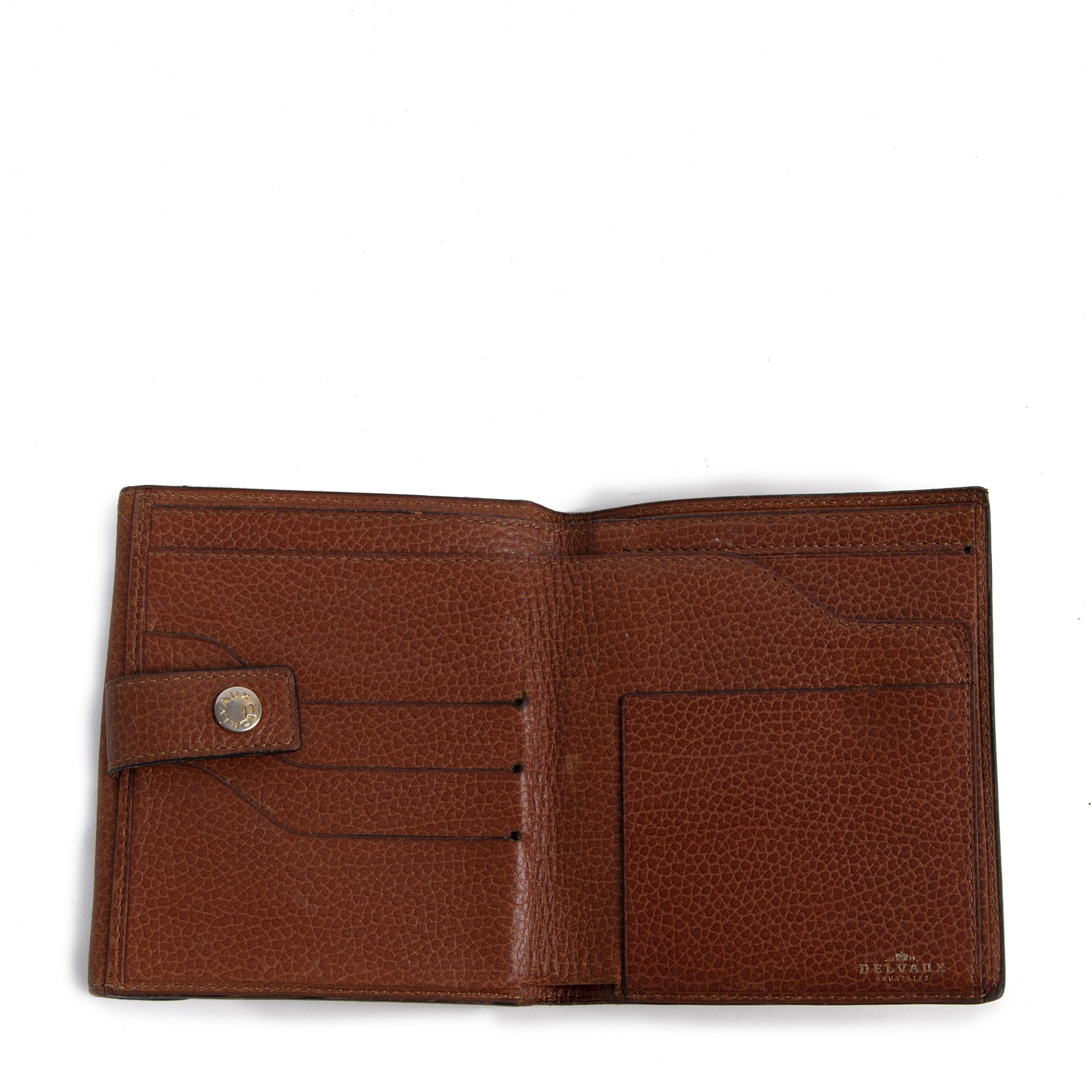 Delvaux Cognac Leather Wallet