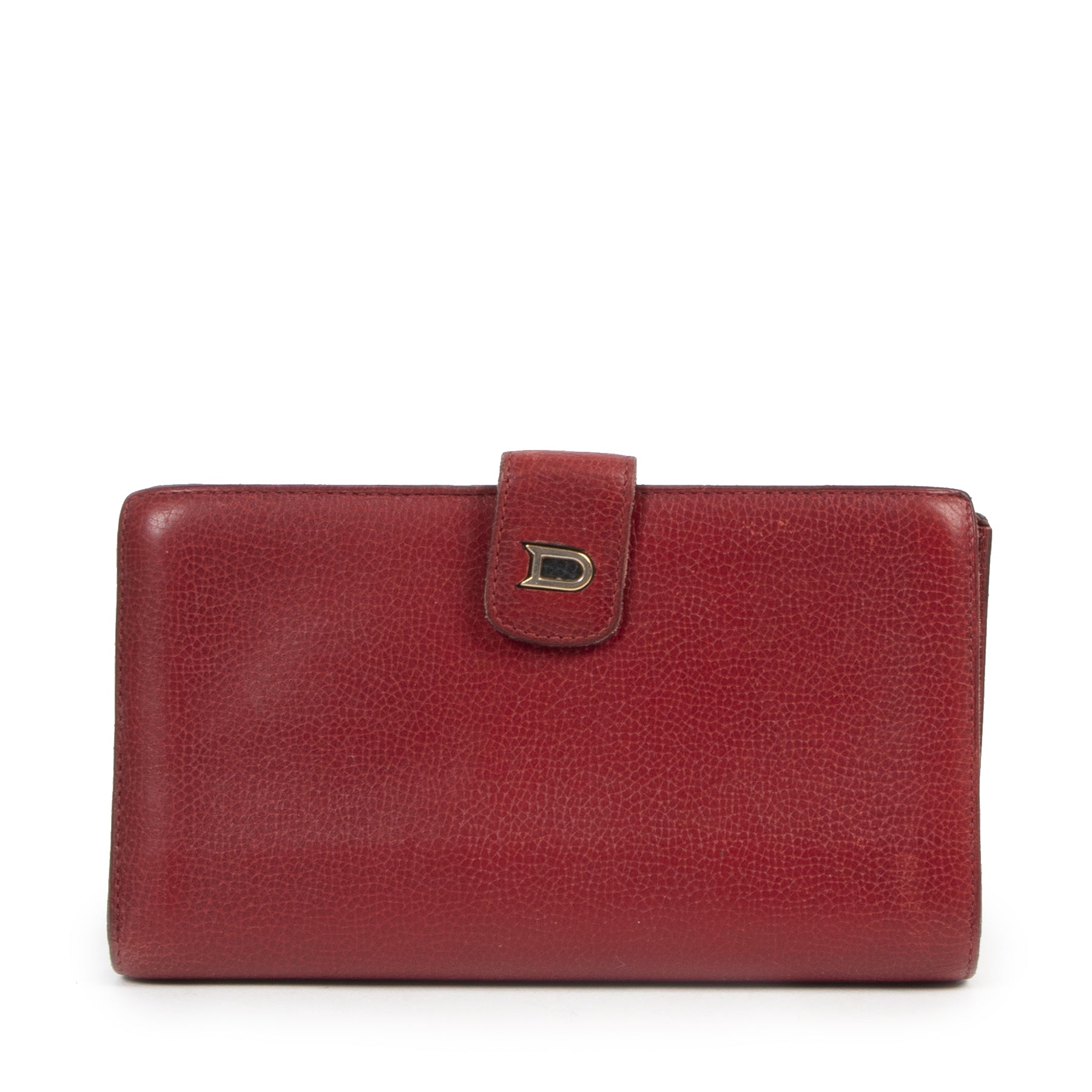 Delvaux Red Grained Wallet