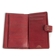 shop safe online Delvaux Red Grained Wallet