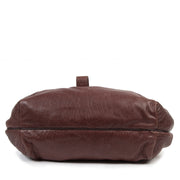 Authentic second-hand vintage Fendi Burgundy Spy Bag buy online webshop Labellov