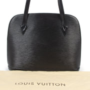 Authentic secondhand Louis Vuitton Black Epi Leather Lussac Tote designer bags fashion luxury vintage webshop safe secure online shopping