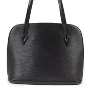 Authentieke Tweedehands Louis Vuitton Black Epi Leather Lussac Tote juiste prijs veilig online shoppen luxe merken webshop winkelen Antwerpen België mode fashion