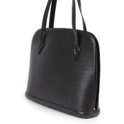 Authentieke Tweedehands Louis Vuitton Black Epi Leather Lussac Tote juiste prijs veilig online shoppen luxe merken webshop winkelen Antwerpen België mode fashion