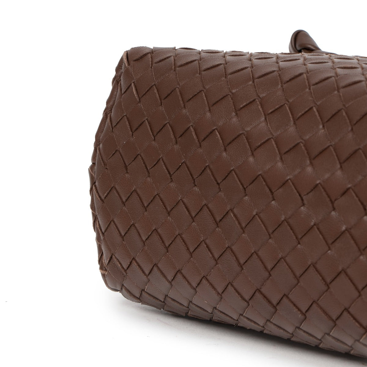 Buy second hand designer vintage Bottega Veneta Brown Olimpia Intrecciato Bag at Labellov