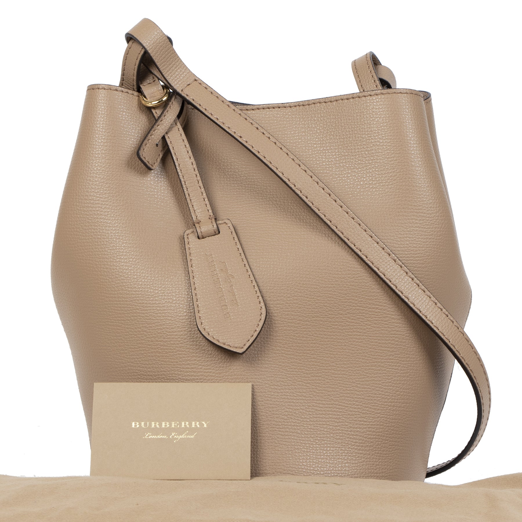 Authentique seconde-main vintage Burberry Small Lorne Bucket Bag achète en ligne webshop LabelLOV