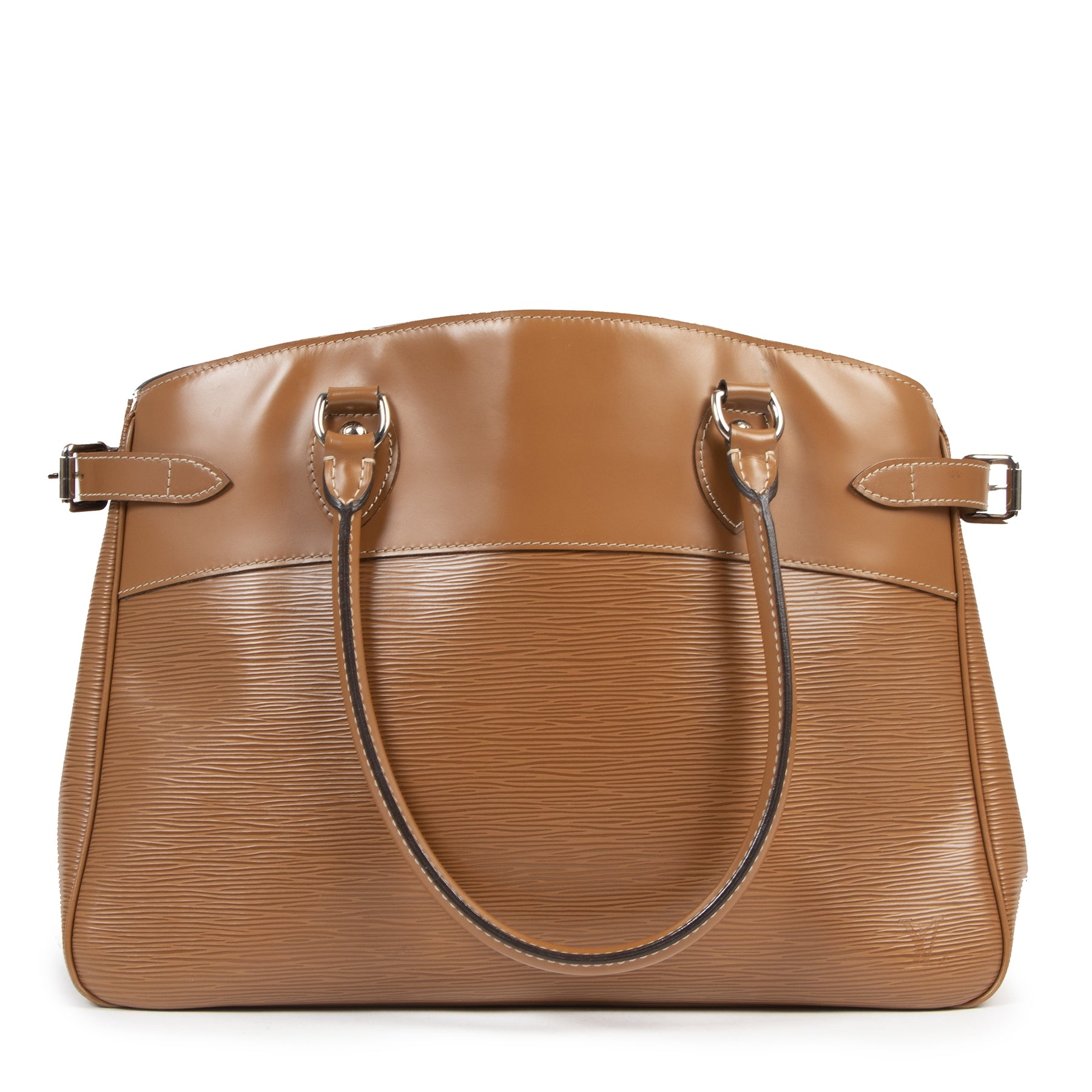Louis Vuitton Epi Leather Cognac Passy Bag available online at Labellov