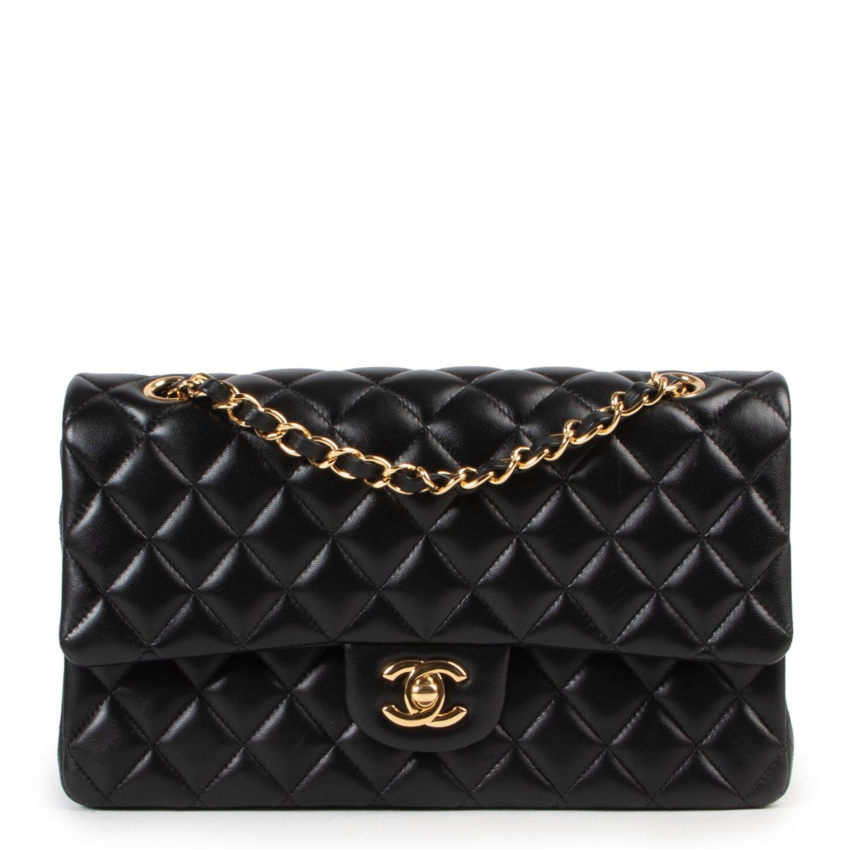 Shop safe online authentic second hand Chanel Black Medium Classic Flap Bag GHW. Buy online Chanel Black Medium Classic Flap Bag GHW in a safe way. Shop Chanel Black Medium Classic Flap Bag GHW online safely.