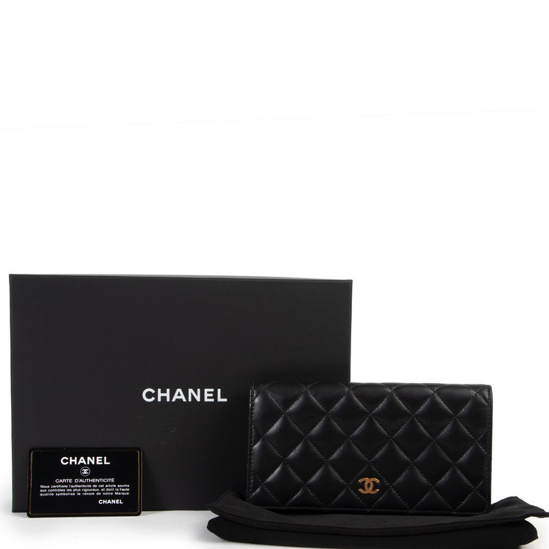 Shop safe online authentic second hand Chanel Black Classic Long Flap Wallet. Buy online Chanel Black Classic Long Flap Wallet in a safe way. Shop Chanel Black Classic Long Flap Wallet online safely.
