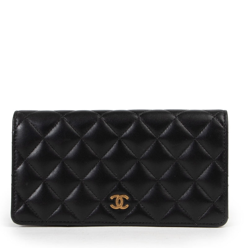 Shop safe online authentic second hand Chanel Black Classic Long Flap Wallet. Buy online Chanel Black Classic Long Flap Wallet in a safe way. Shop Chanel Black Classic Long Flap Wallet online safely.