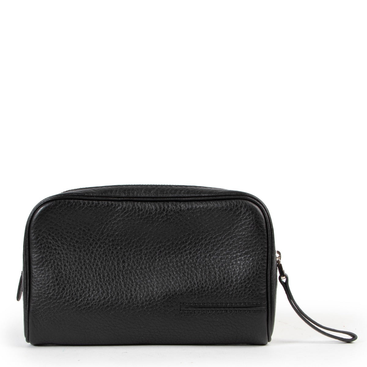 Buy in very good condition a Delvaux Black Leather Pochette