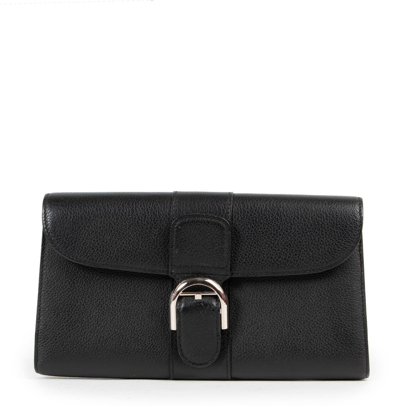 Delvaux Black Brillant PTF Long Sellier Portemonnee
