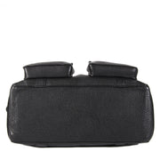 Authentic secondhand Delvaux Black Leather Front Pockets Shoulder Bag designer bags luxury vintage webshop fashion safe secure online shopping