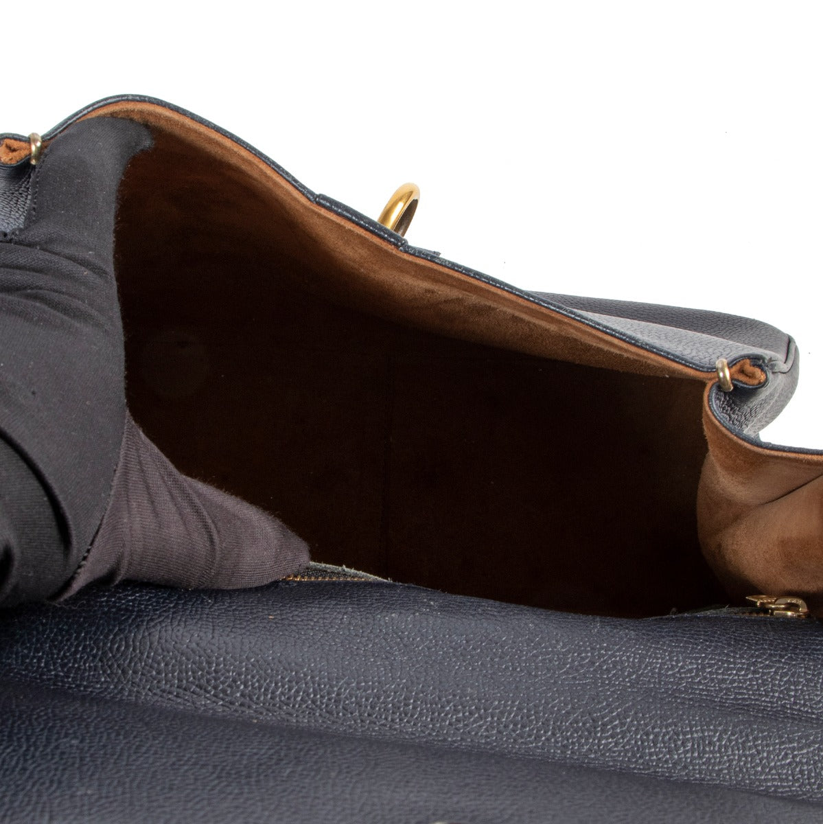 Buy second hand Delvaux Blue Leather Top Handle