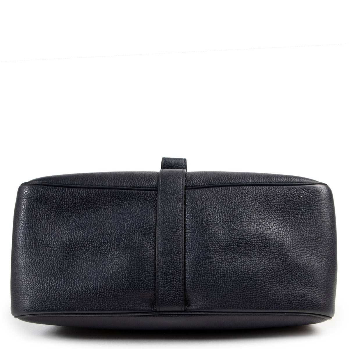 Buy in very good condition a Delvaux Blue Leather Top Handle