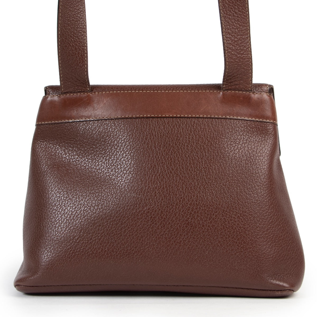 Shop safe online an authentic second hand Delvaux deux de Delvaux Blue Top handle at the right price at Labellov.com.